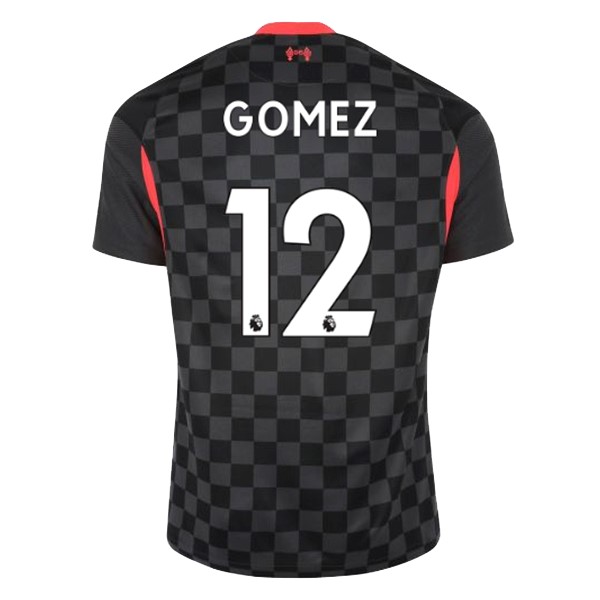 Camiseta Liverpool NO.12 Gomez Tercera Equipación 2020-2021 Negro